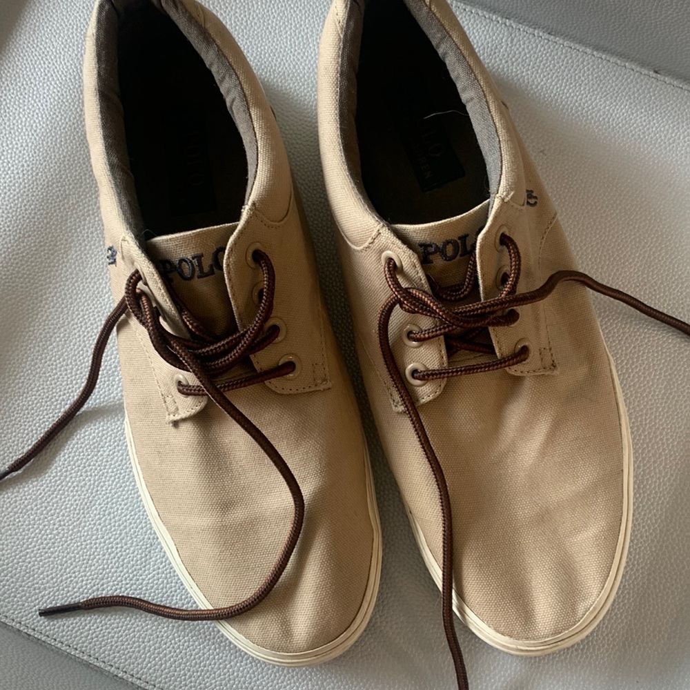 Polo Mens sneakers in tan, size 9.5 D